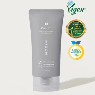 Mizon Inout Watery Sheer Sunscreen SPF 50 PA++++